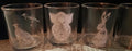 VERRES A WHYSKY sur le theme de la chasse