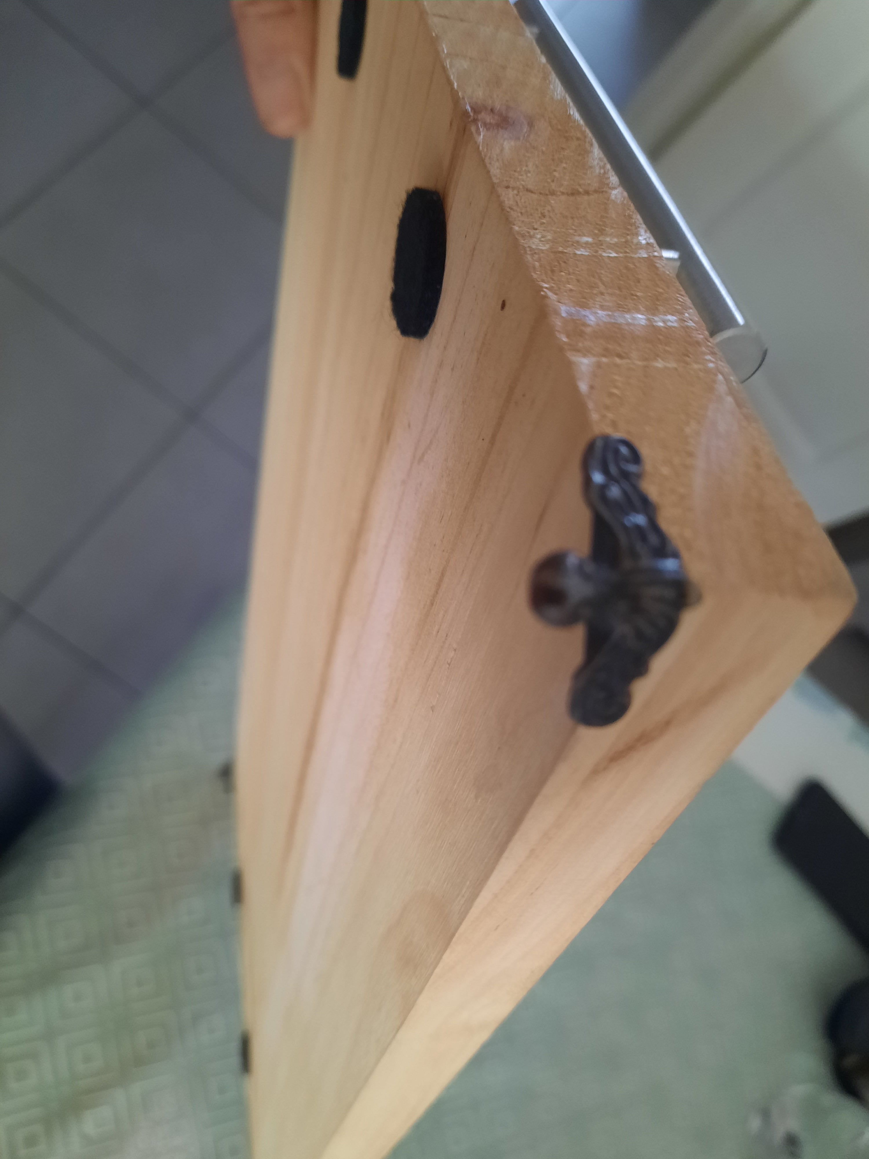 Plateau en bois motif la chasse
