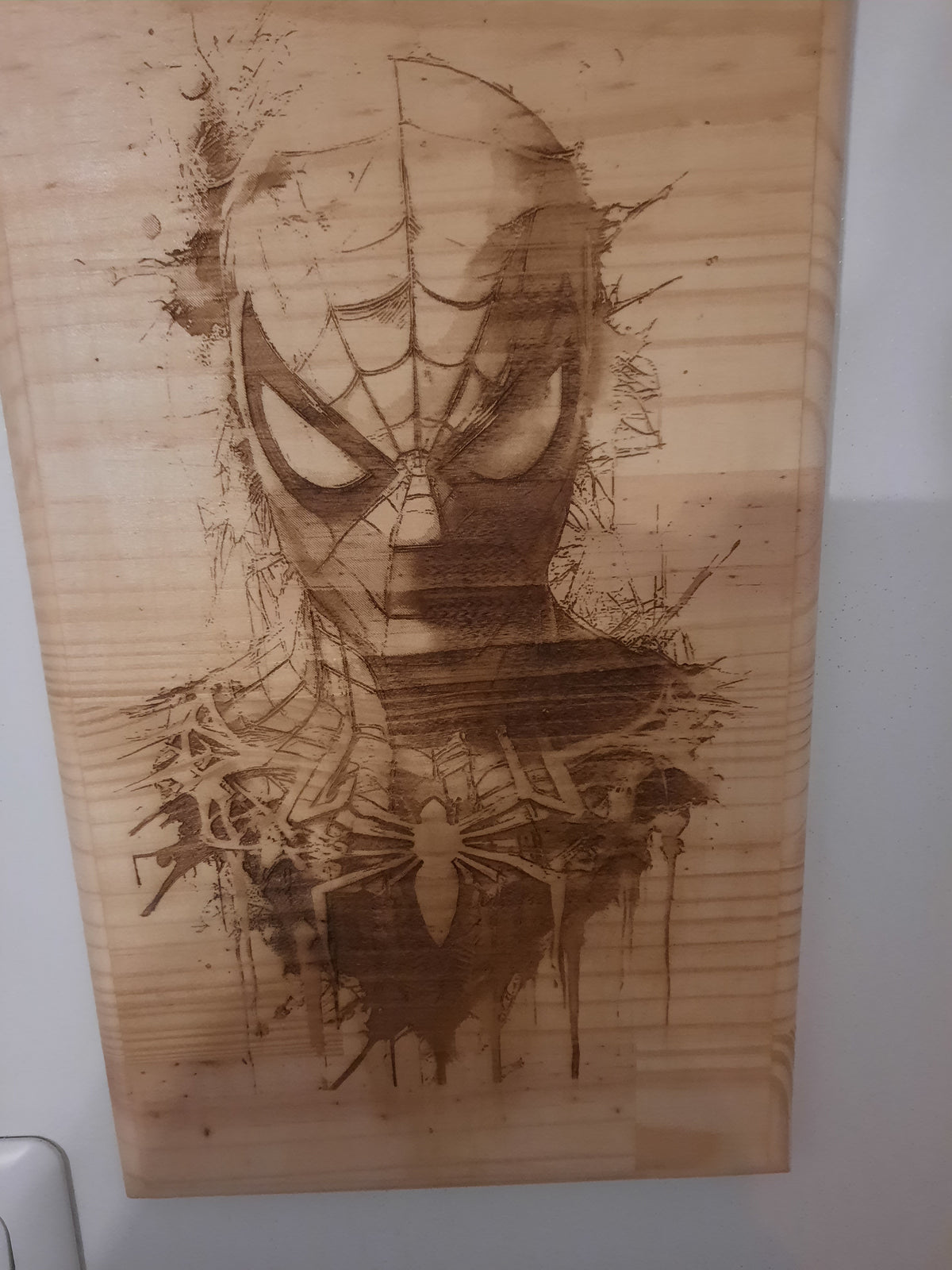 TABLEAU EN BOIS SPIDERMAN