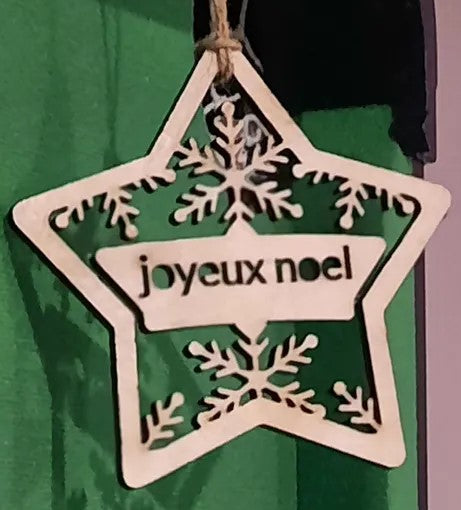 Décoration de noël étoile