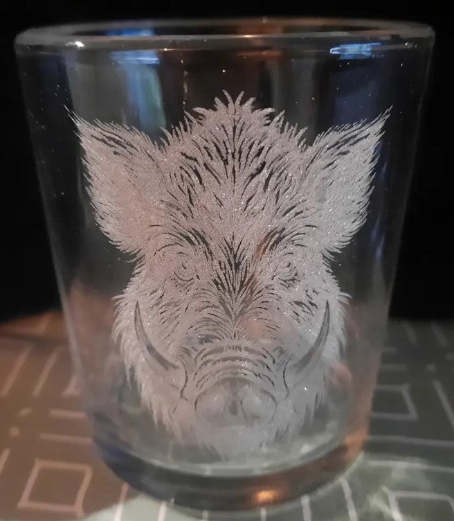 VERRES A WHYSKY sur le theme de la chasse