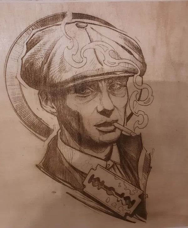 Tableau  en bois thomas shelby