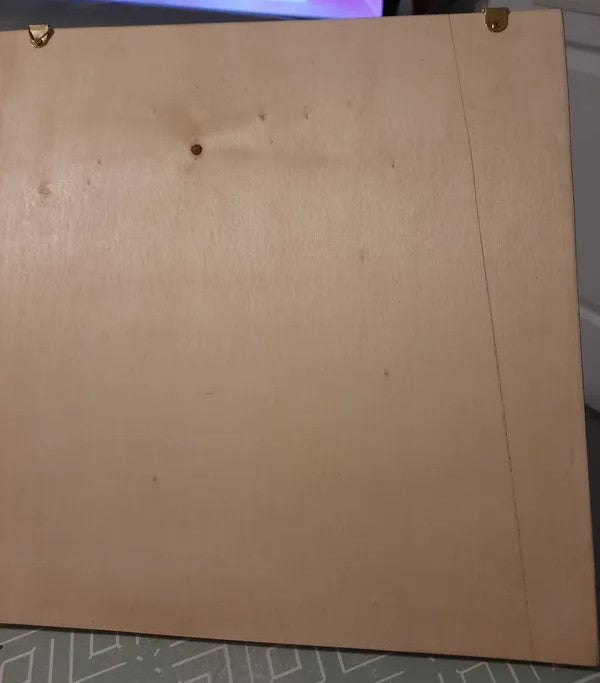 Tableau en bois lapin de paque